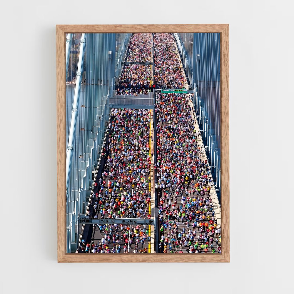 Poster Marathon sur le Pont – affiche Athlétisme (vue 4)
